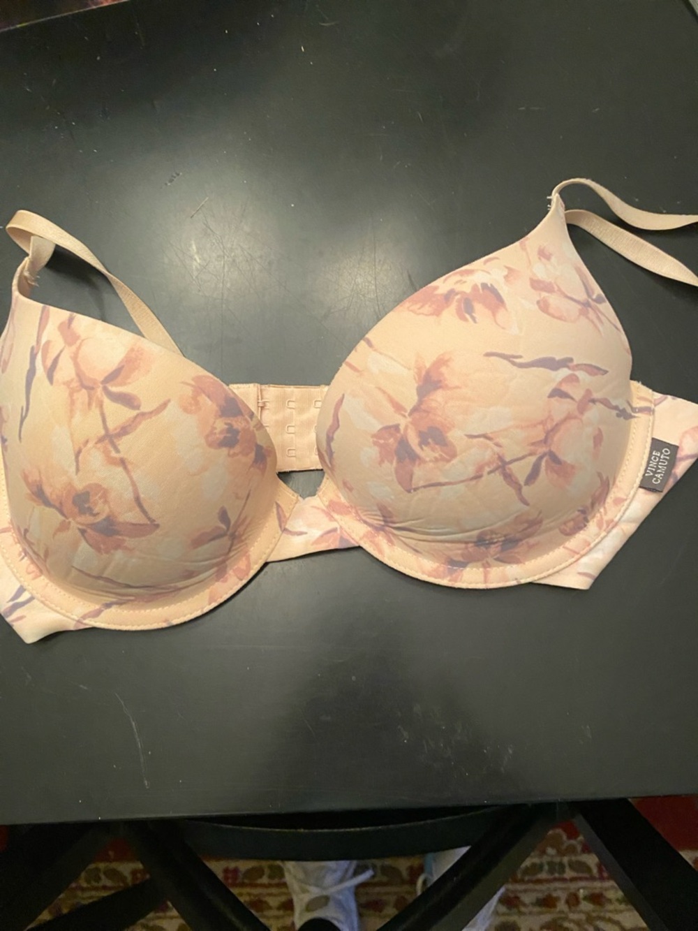 Vince Camuto Peach Floral T-Shirt Bra